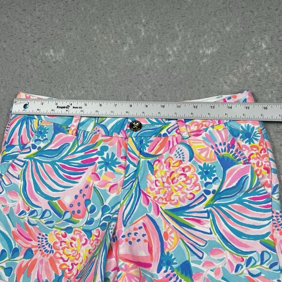 Lilly Pulitzer Shorts Womens Size 4 Tropical Punch Knit Callahan Fruit Pattern - Picture 6 of 12